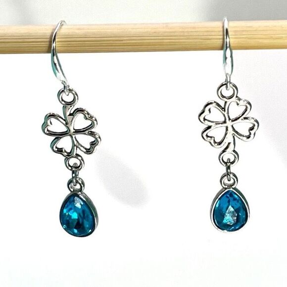 BAN Ice Blue Teardrop Dangles - Picture 10 of 14